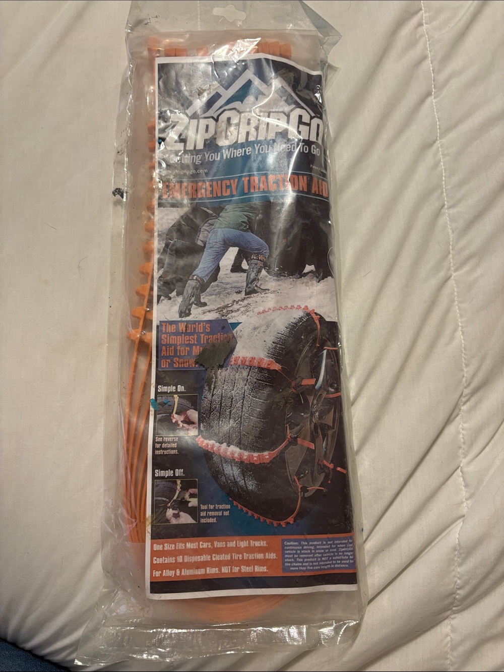ZipGripGo Emergency Traction Aid - Orange